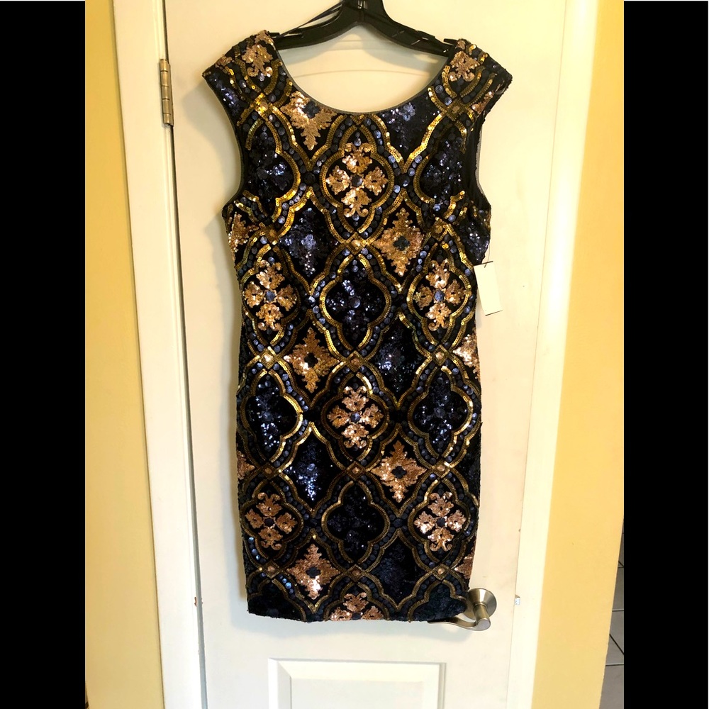 Nicole Miller Sequined Dress NWT SZ 10